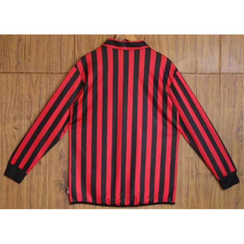 AC Milan 1999/20 Centennial Memorial Retro Long - Sleeve Jersey - Red