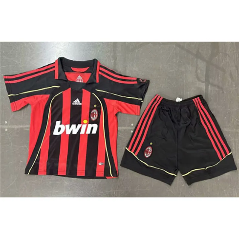 Maglia retro di casa per bambini dell'AC Milan 2007/08 - Rossa