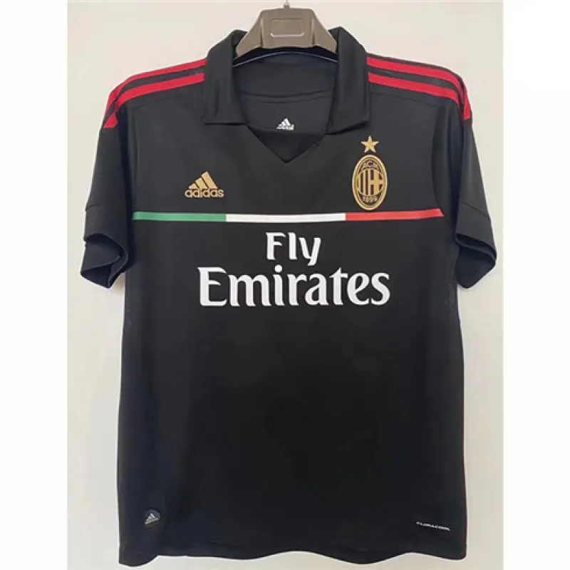 AC Milan 2011/12 Third Retro Jersey - Black
