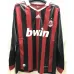AC Milan 2009 Retro Long - Sleeved Jersey - Red