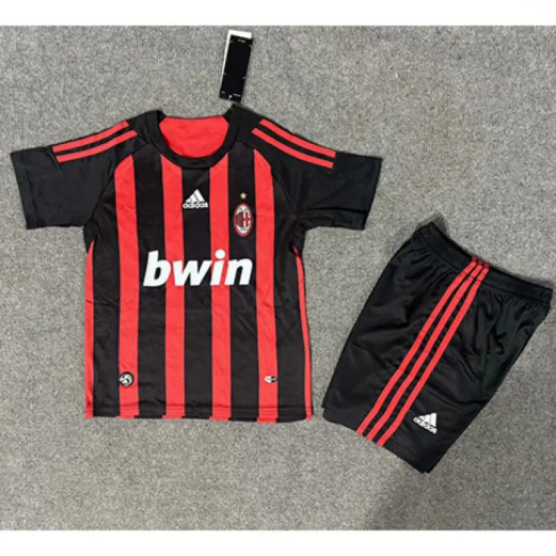 Maglia retro di casa per bambini dell'AC Milan 2008/09 - Rossa