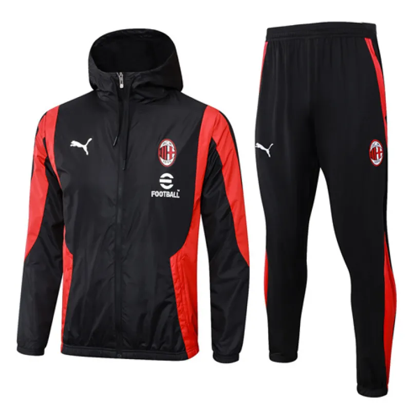 Abrigo de llover del AC Milan 2024/25 - Venta en mayor - Negro