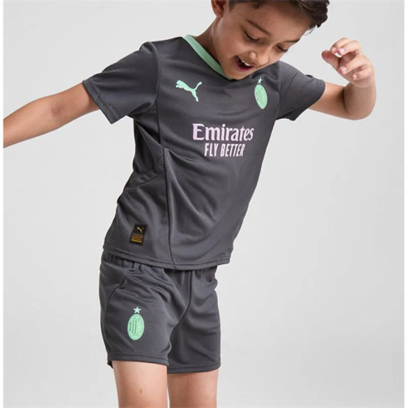 AC Milan 2024/25 children's third jersey - charcoal grey