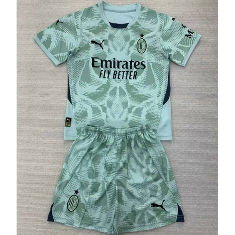 Maillot de gardien d'enfants d'AC Milan 2024/25 - vert
