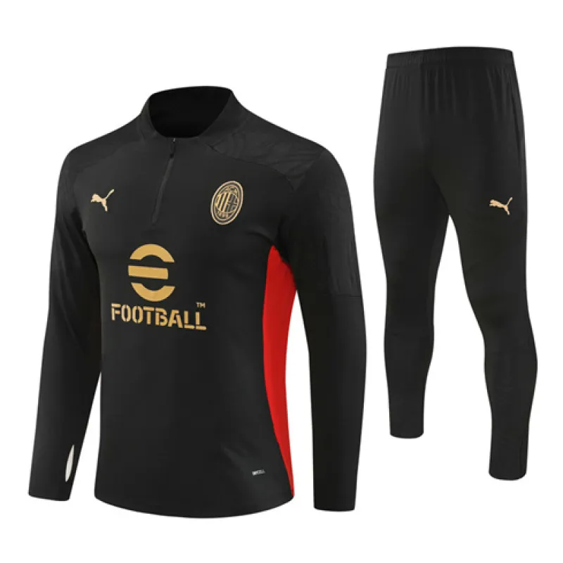 Vêtements de sport pour enfants d'AC Milan 2024/25 - noir