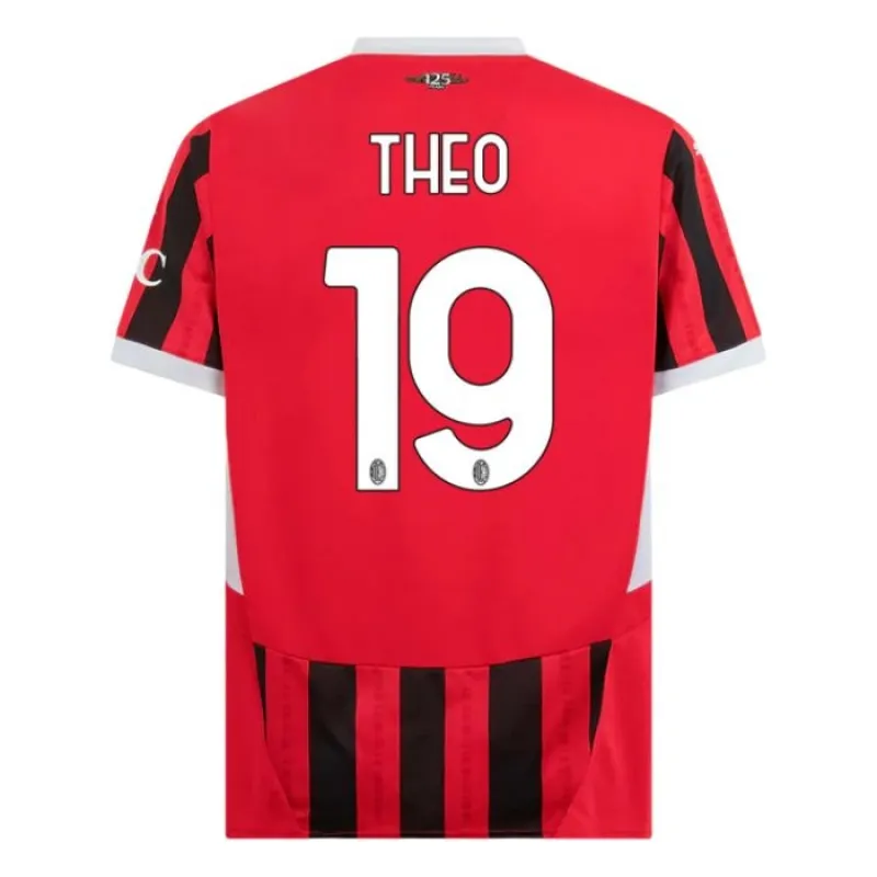 La maglia di casa AC Milan 2024/25 di Theo - Rossa