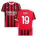 La maglia di casa AC Milan 2024/25 di Theo - Rossa