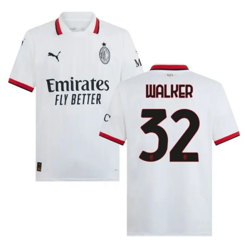 Le maillot d'extérieur de l'AC Milan 2024/25 de Walker - Blanc