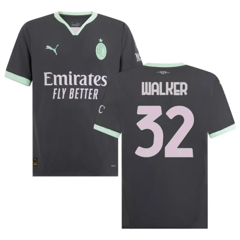 La tercera camiseta de AC Milan 2024/25 de Walker - Gris carbón