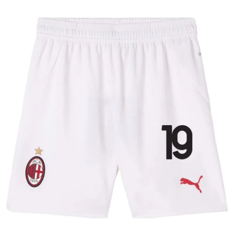 El conjunto de camiseta infantil del campo de AC Milan 2024/25 de Morata - Blanco