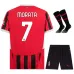 Morata's AC Milan 2024/25 Home Kids Jersey Set - Black