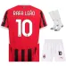 Il set di maglia per bambini della casa di AC Milan 2024/25 di Rafael Leao - Bianco