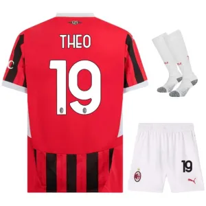 Theo's AC Milan 2024/25 Home Kids Jersey Set - White