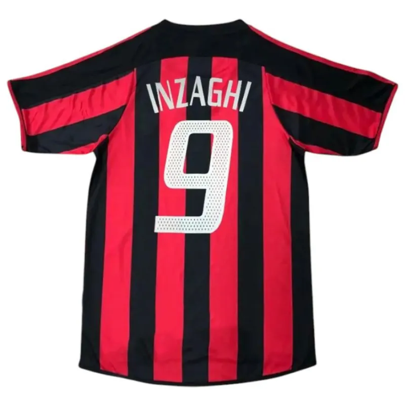 Maglia casa retro di Filippo Inzaghi AC Milan 2003/04 - Rosso