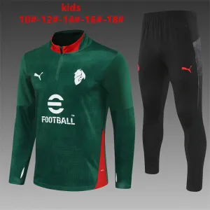 AC Milan 2025/26 Kids Sports Set Green