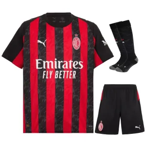 AC Milan Kids' Kit 2025/26 Home - Red