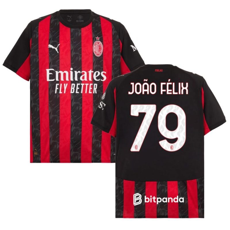 AC Milan JOAO·FELIX Maglia casa 2025/26 - Rosso