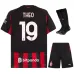 AC Milan THEO Kit infantil 2025/26 Camiseta local - Rojo