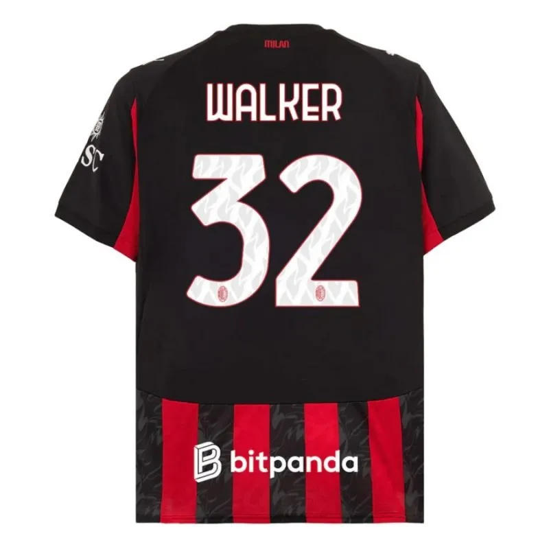 AC Milan WALKER Kit infantile 2025/26 Maglia casa - Rosso