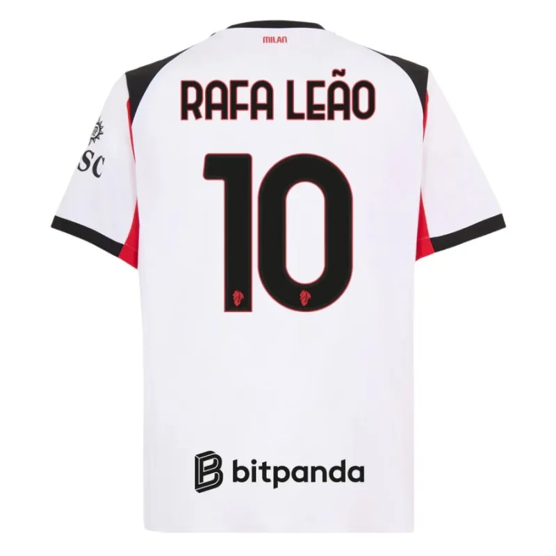 AC Milan Rafa Leão 2025/26 Auswärtstrikot - Weiß