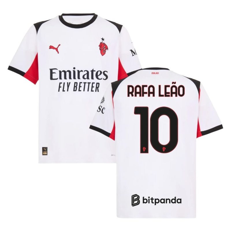 AC Milan Rafa Leão 2025/26 Auswärtstrikot - Weiß