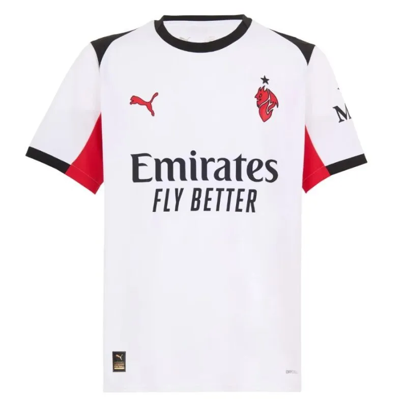 Ensemble de maillot enfant à l'extérieur de Theo de l'AC Milan 2025/26 - Blanc