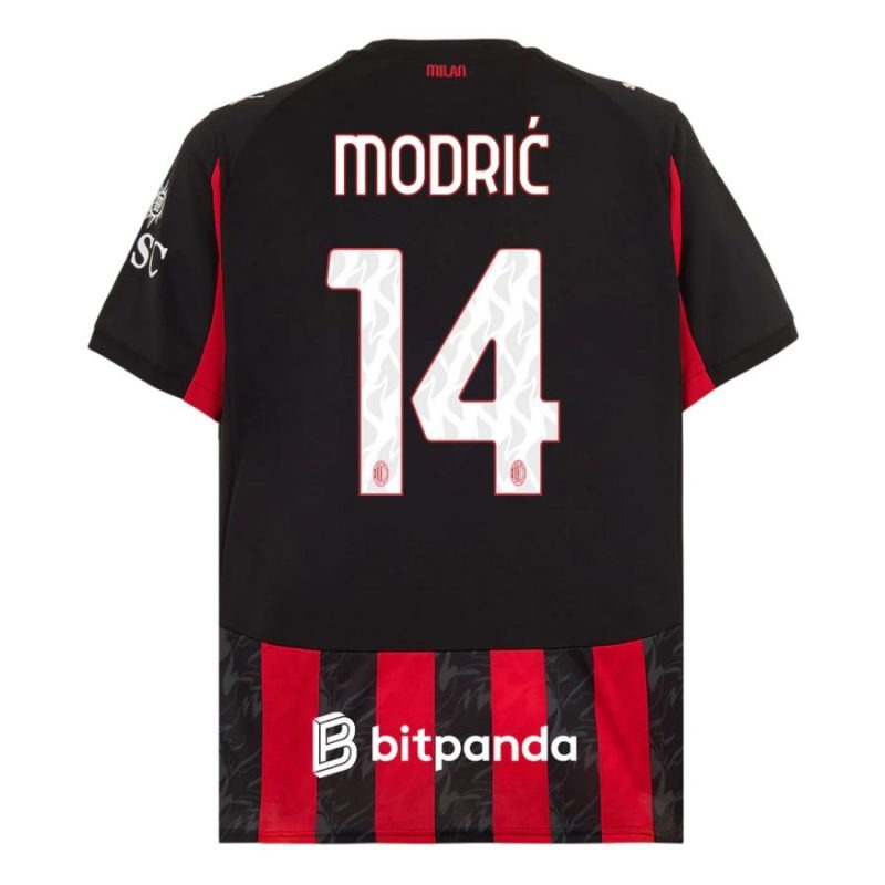 AC Milan MODRIC Kit infantil 2025/26 Camiseta local - Rojo