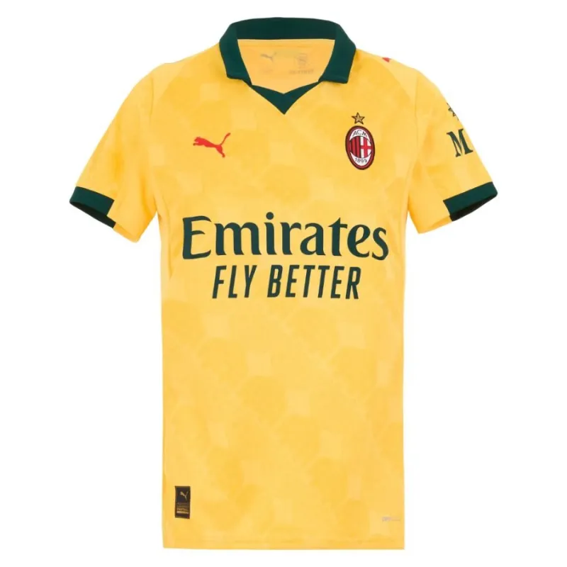 Camiseta tercera femenina del AC Milan 2025/26 - Amarillo
