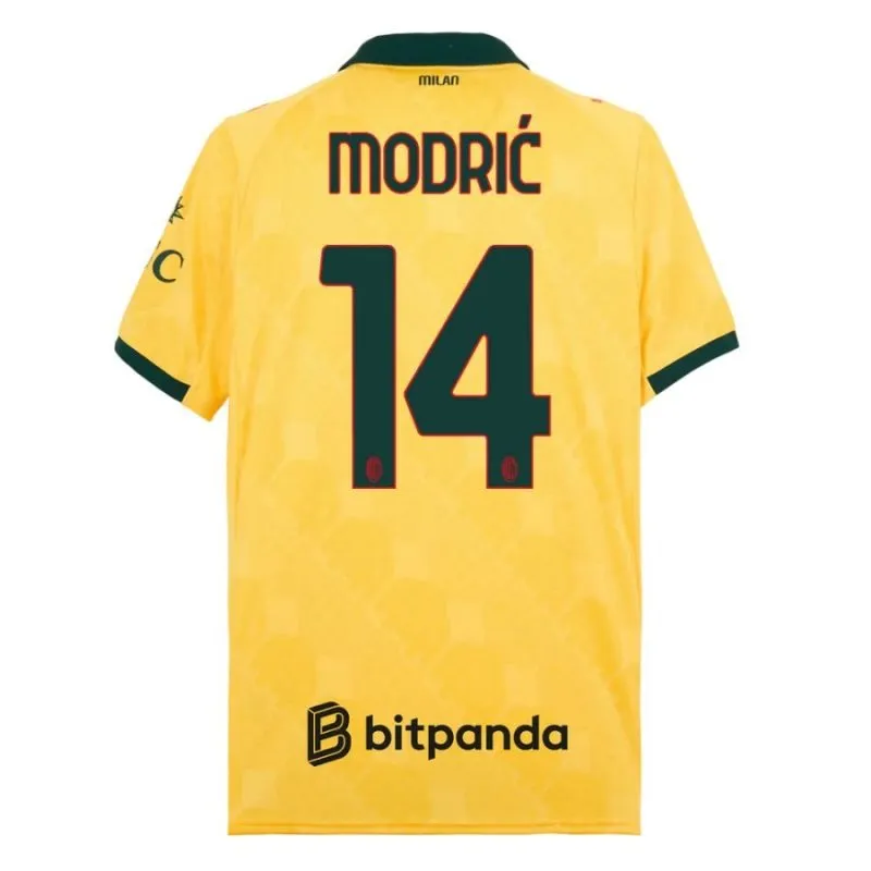 Camiseta tercera de MODRIC del AC Milan 2025/26 - Amarillo