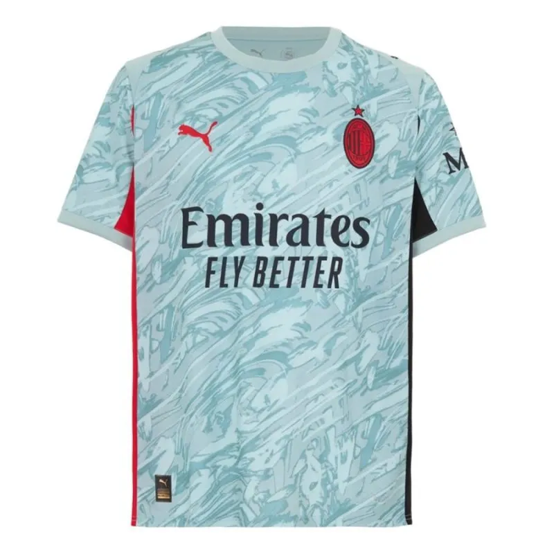 AC Milan 2025/26 Camiseta de Portero local Niño + Pantalones cortos - Azul