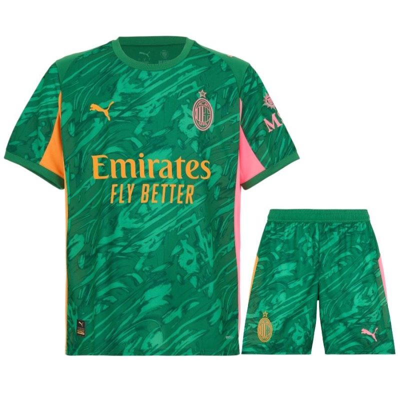 AC Milan 2025/26 Maillot de Gardien Third Enfant + Short - Vert
