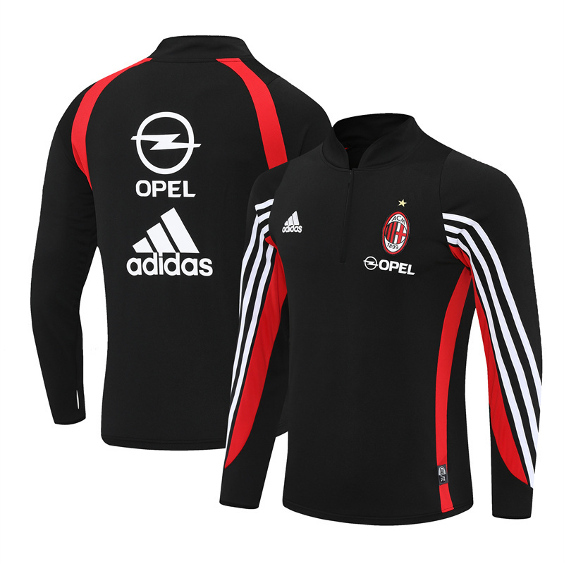 AC Mailand 2003/04 Vintage Sportbekleidung Schwarz