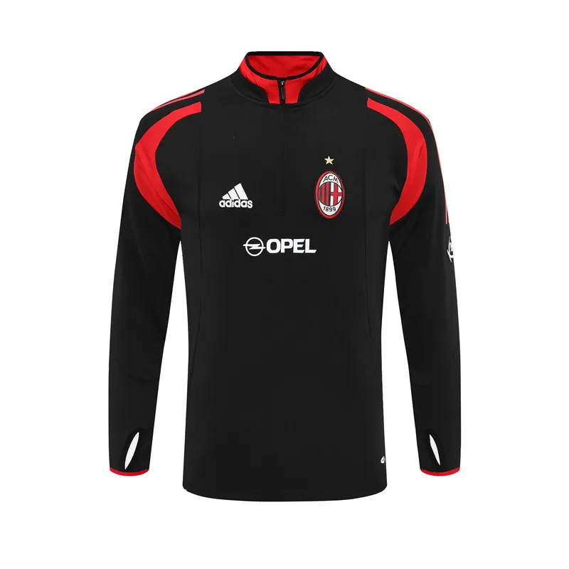 AC Mailand 2004/05 Vintage Sportbekleidung Schwarz