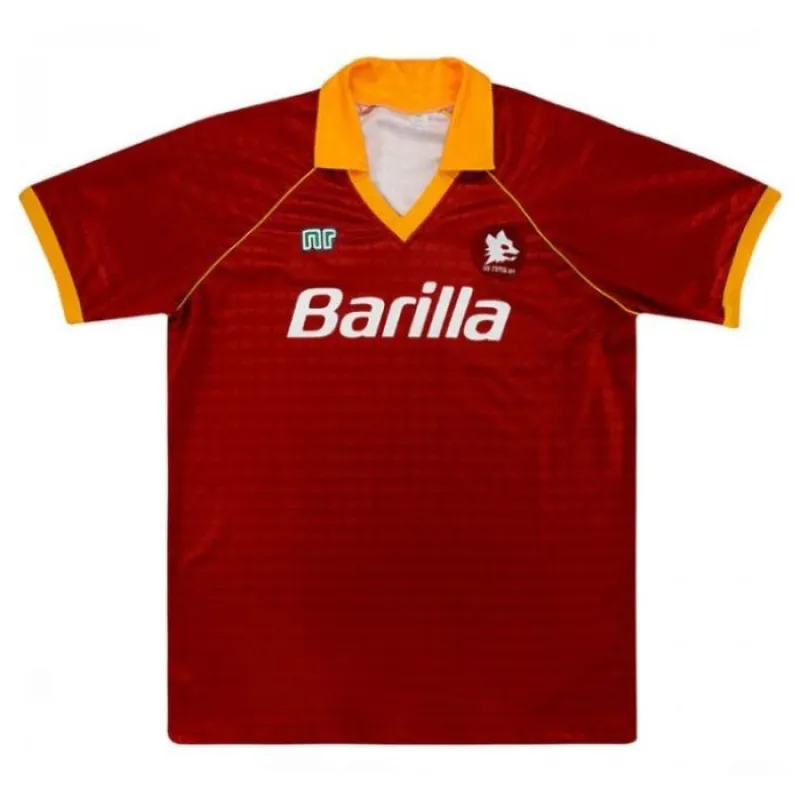 AS Rom 1990/91 Retro Heimtrikot - Rot