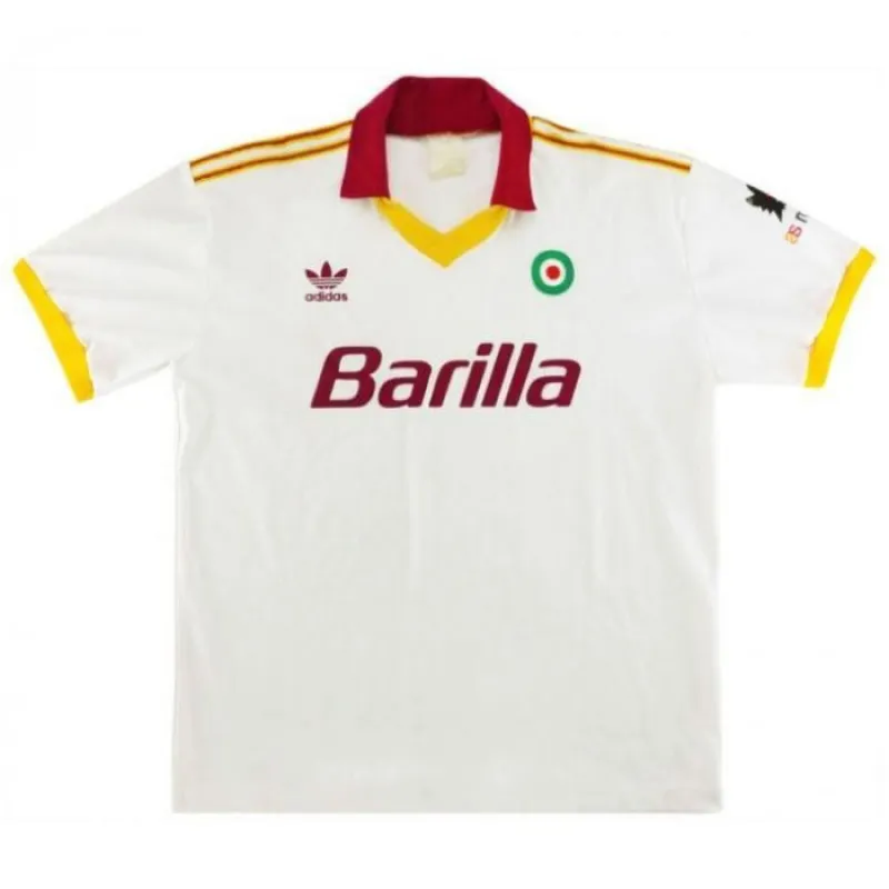 Maglia Trasferta Retrò AS Roma 1991/92 - Bianco