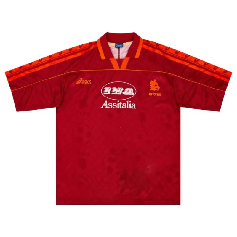 AS Roma 1995/96 Retro Home Jersey - Red