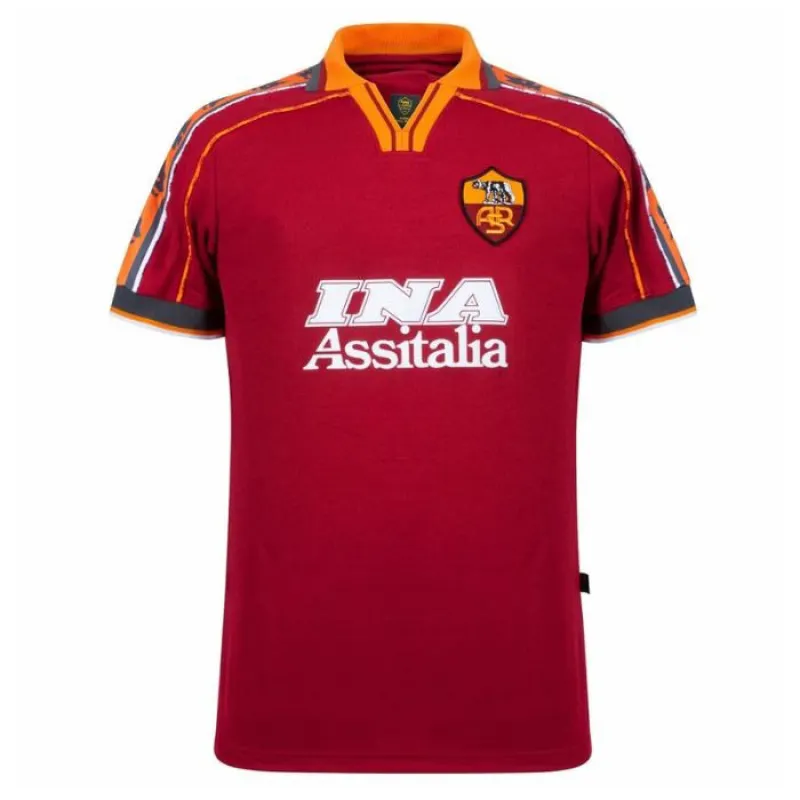 AS Rom TOTTI 1998/99 Retro Heimtrikot - Rot