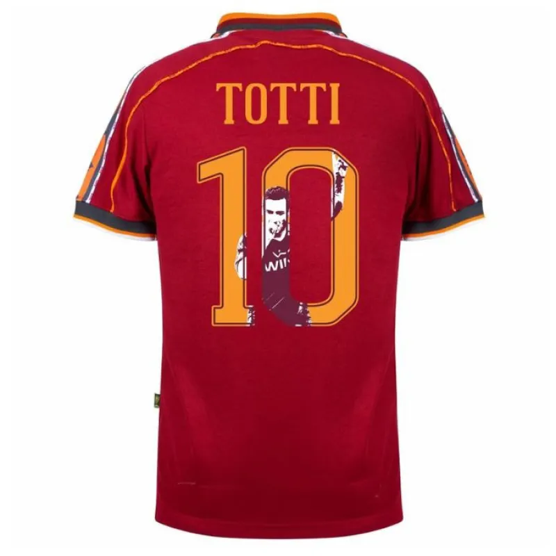 AS Rom TOTTI 1998/99 Retro Heimtrikot - Rot