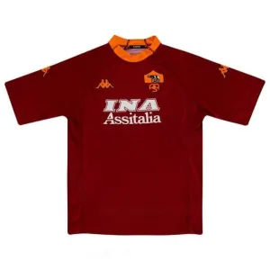 AS Roma 2000/01 Retro Home Jersey - Red