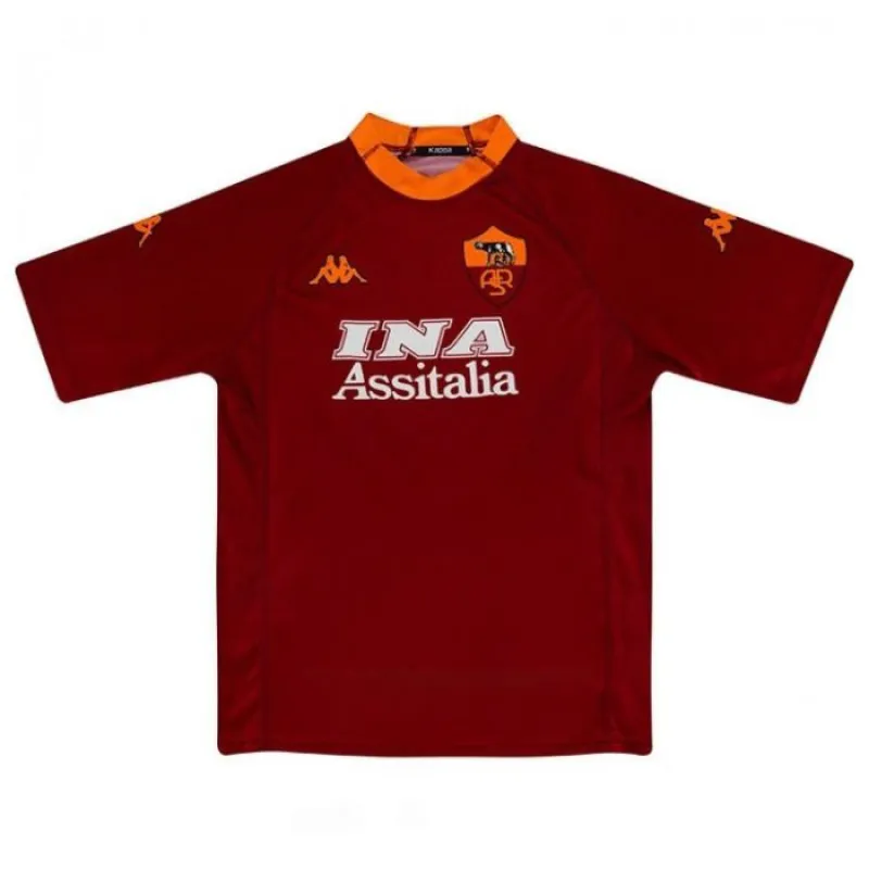 AS Rom 2000/01 Retro Heimtrikot - Rot