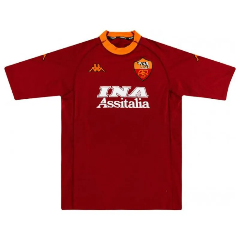 AS Rom BATISTUTA 2000/01 Retro Heimtrikot - Rot