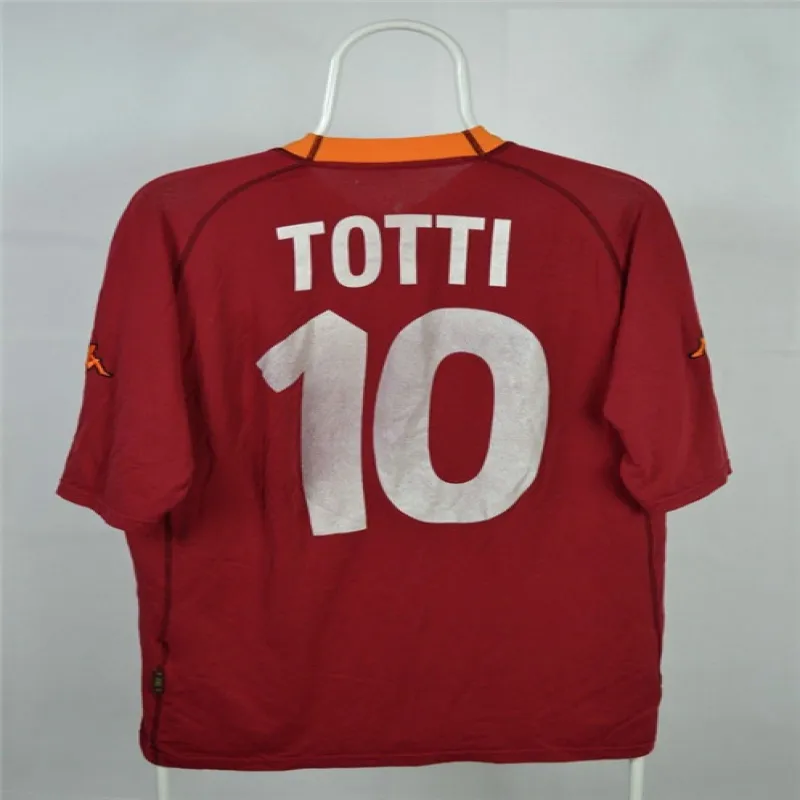 Totti, maglia retro di casa n.10 di AS Roma 2000/01 - Rossa