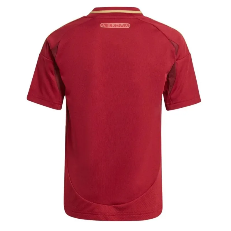 L'insieme della maglia per bambini di casa dell'AS Roma 2024/25 - Burdiglia