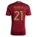 Dybala, insieme di maglie per bambini di casa dell'AS Roma 2024/25 - Rosso vino