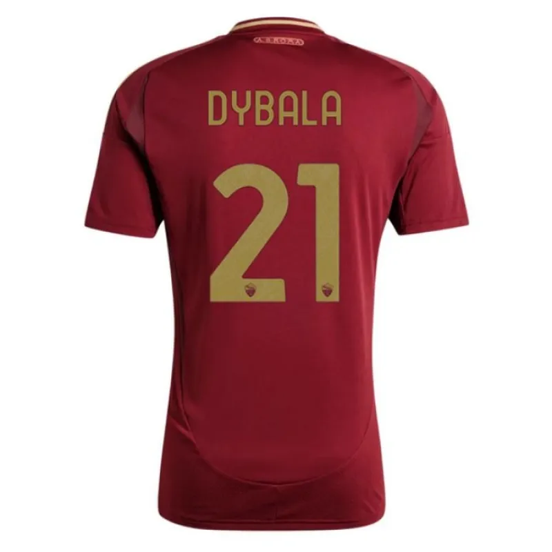 Dybala, insieme di maglie per bambini di casa dell'AS Roma 2024/25 - Rosso vino