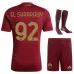 El Shaarawy AS Roma 2024/25 Home Kids Jersey Set - Wine Red