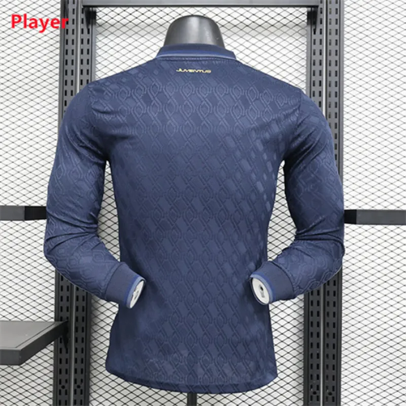 AS Roma 2024/25 Third Long - Sleeve Jersey - Players - Blue