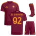 Set di maglia bambini di casa di EL SHAARAWY per l'AS Roma 2025/26 - Borgogna