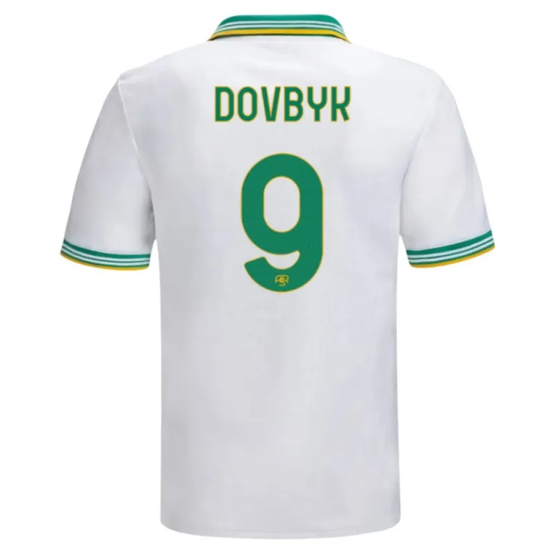 AS Roma DOVBYK 2025/26 Third Kids' Jersey Set - White