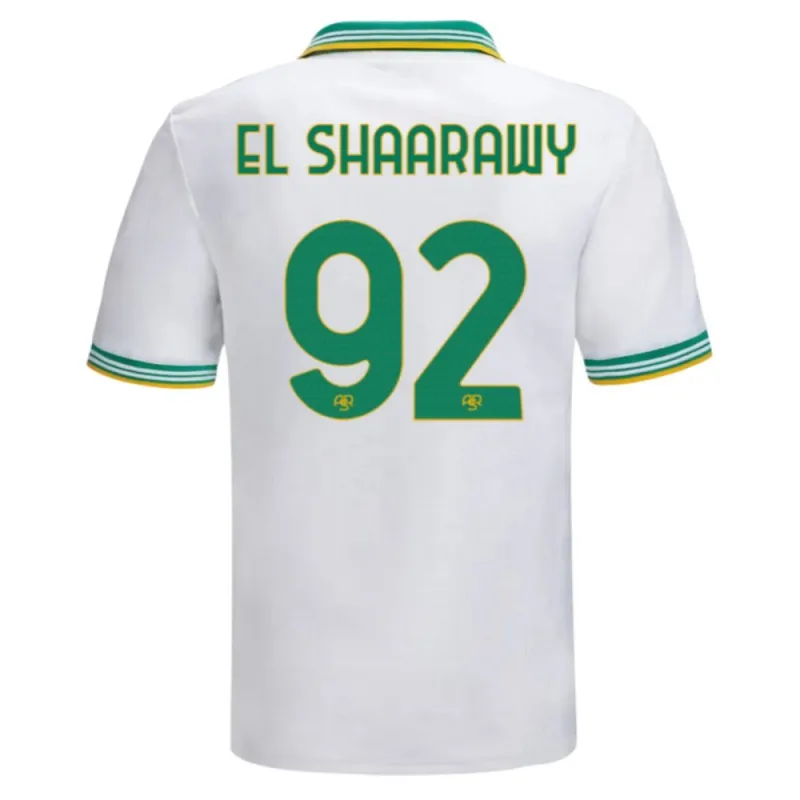 AS Roma EL SHAARAWY 2025/26 Third Kids' Jersey Set - White
